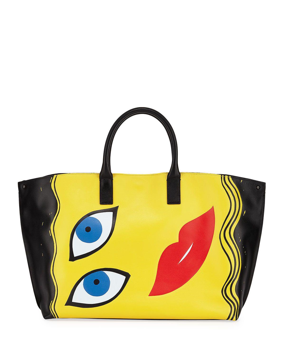 Akris Logo - Akris Ai Medium 3D Portrait Top-Handle Tote Bag | Neiman Marcus