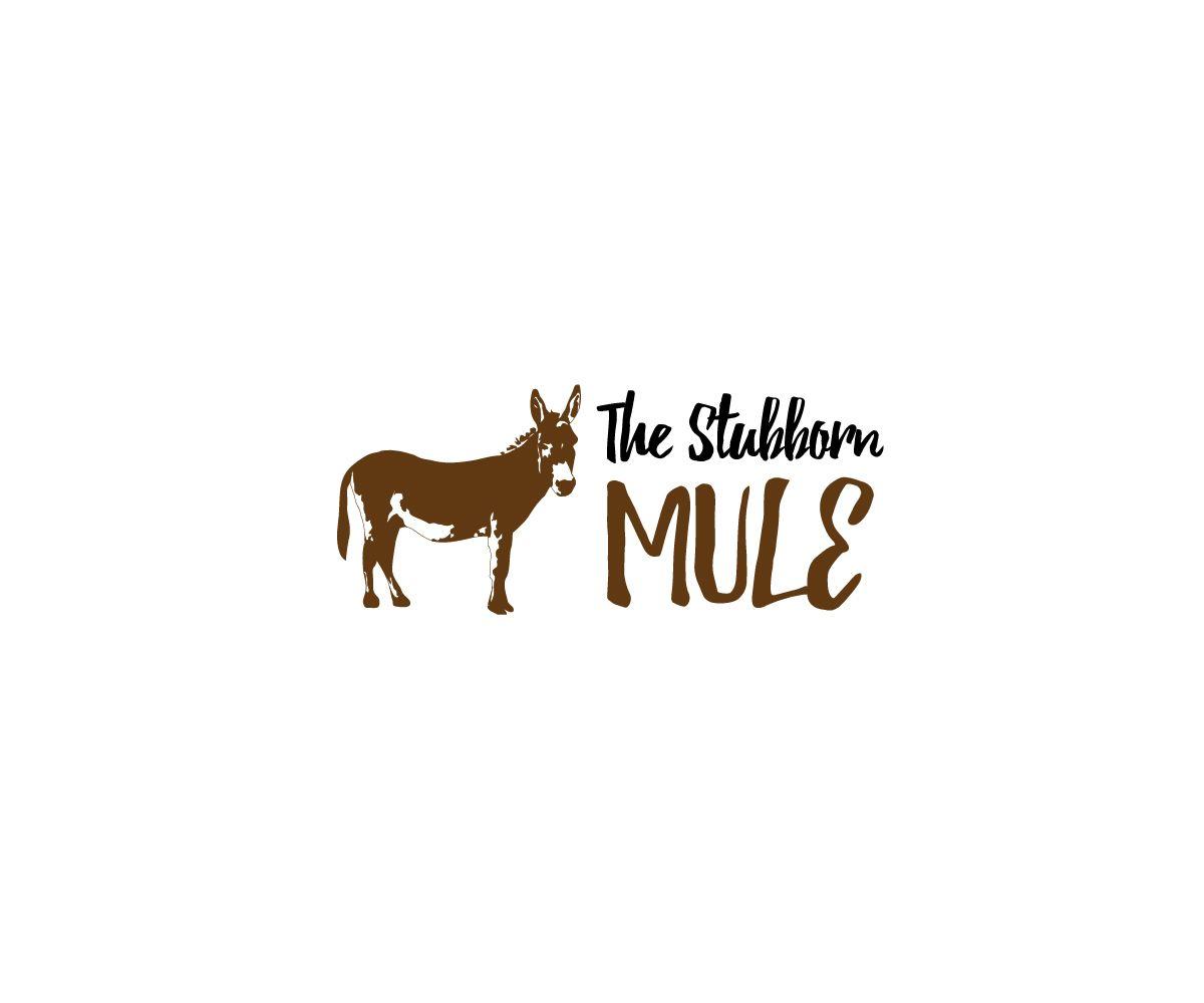Mule Logo - Masculine, Conservative, Restaurant Logo Design for The Stubborn ...