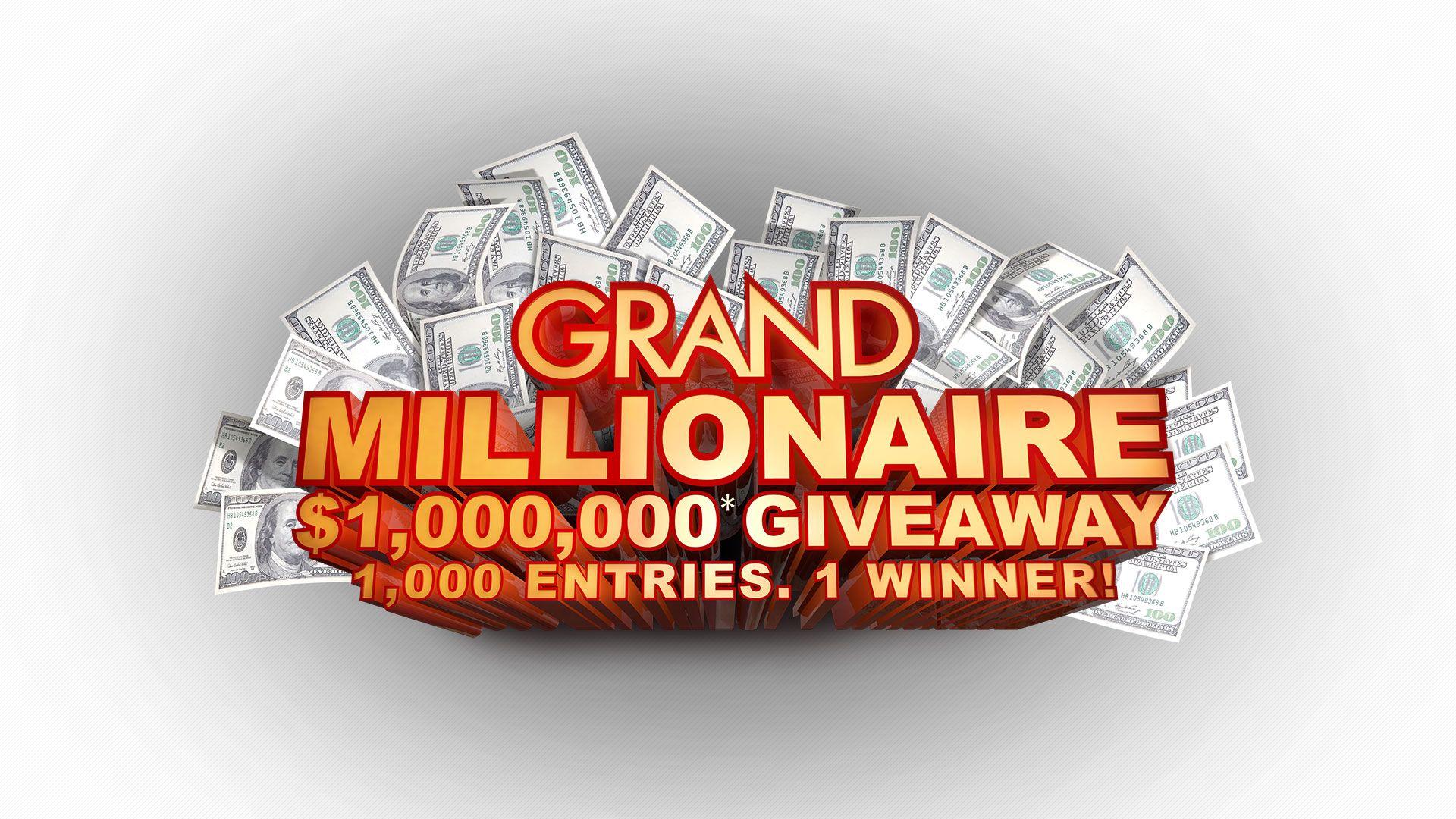 Giveaway Logo - Grand Millionaire Giveaway Logo - TR Design Studio