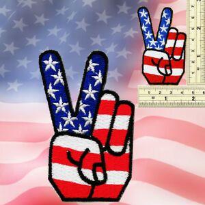 Anti-War Logo - USA PEACE SIGN LOGO Numbe 1 Patch Anti War Protest Flag Embroidered ...