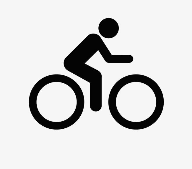 Cycling Logo - Cartoon Black Gym Cycling Logo, Cartoon Vector, Black Vector ...
