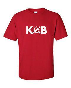 USSR Logo - KGB funny mens t shirt Soviet Union USSR logo communism socialism
