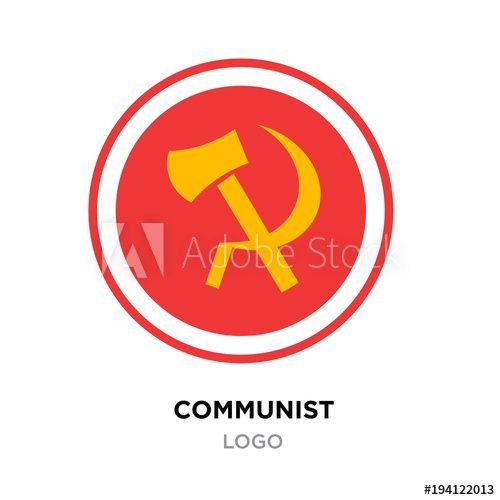 USSR Logo - communist logo,USSR communism icon with yellow hammer and sickle ...
