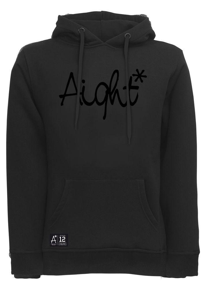 Aight Logo - Aight OG Logo - black on black - Men's Hoodie in Schwarz | buy ...
