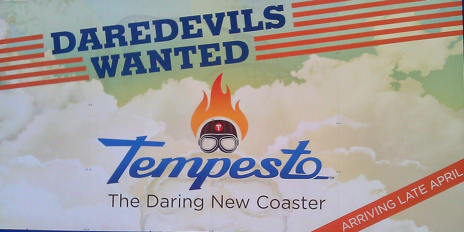 Tempesto Logo - NewsPlusNotes: Scott And Carol Present - Tempesto at Busch Gardens ...