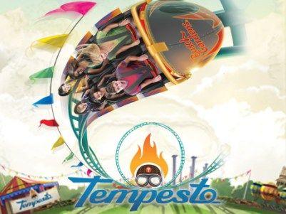 Tempesto Logo - Tempesto Roller Coaster Review - Busch Gardens Williamsburg