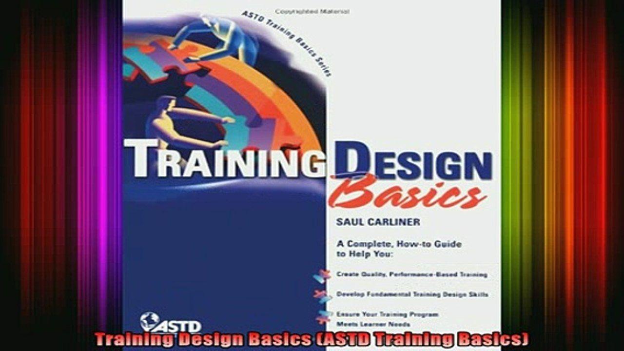 ASTD Logo - Free Full PDF Downlaod Training Design Basics ASTD Training Basics ...