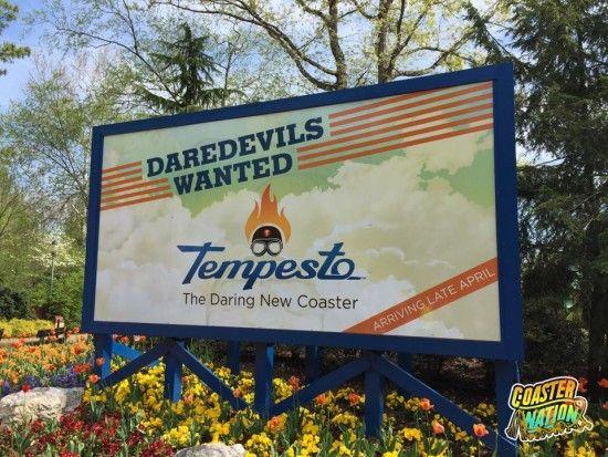 Tempesto Logo - Tempesto At Busch Gardens Soft Opened! Video Plus Rider Testimonials ...