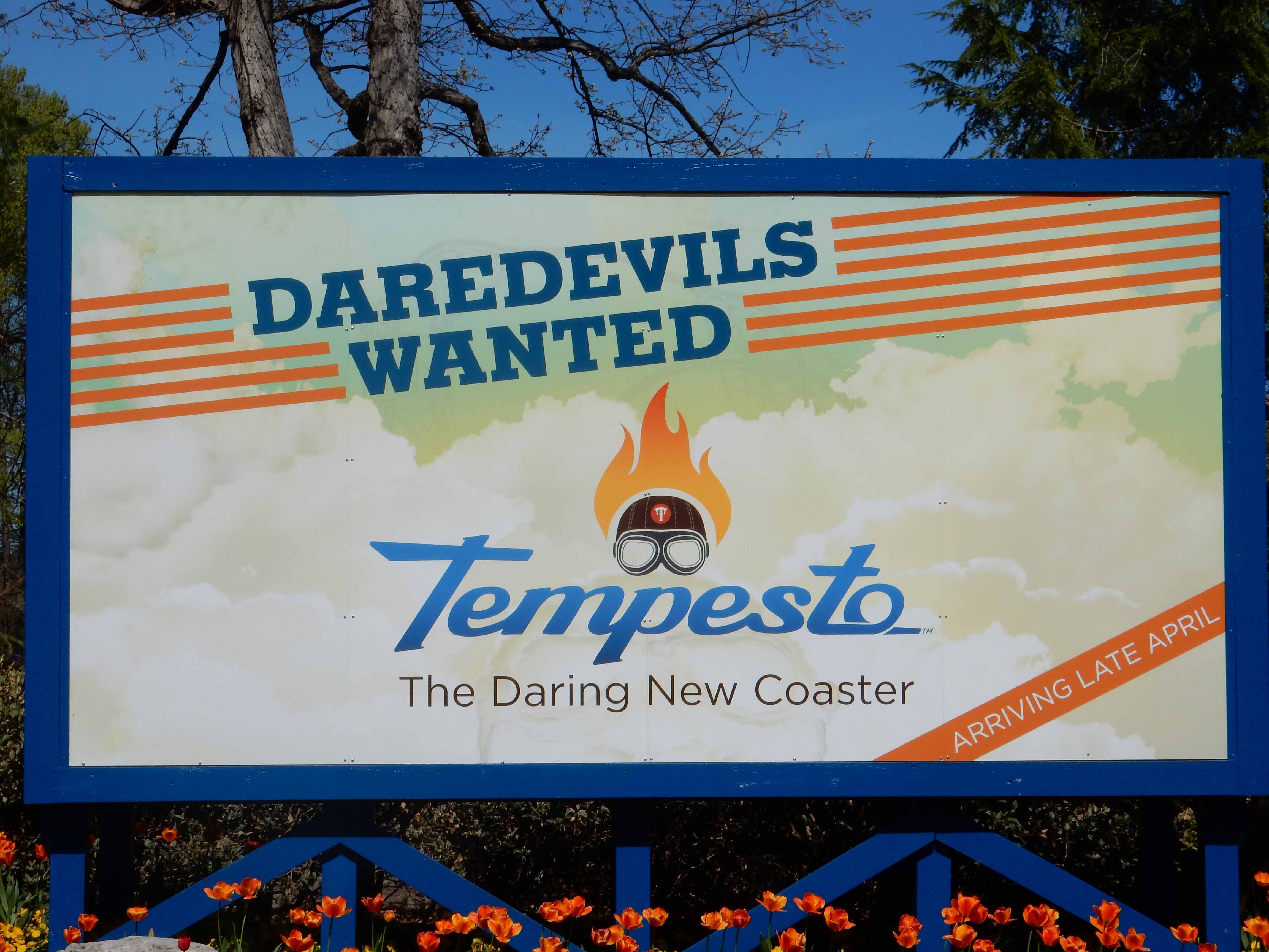 Tempesto Logo - Busch Gardens Williamsburg Photo Update - Coaster101