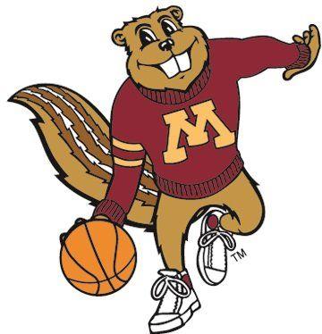 Gophers Logo - inch Basketball Goldy Gopher UMn University