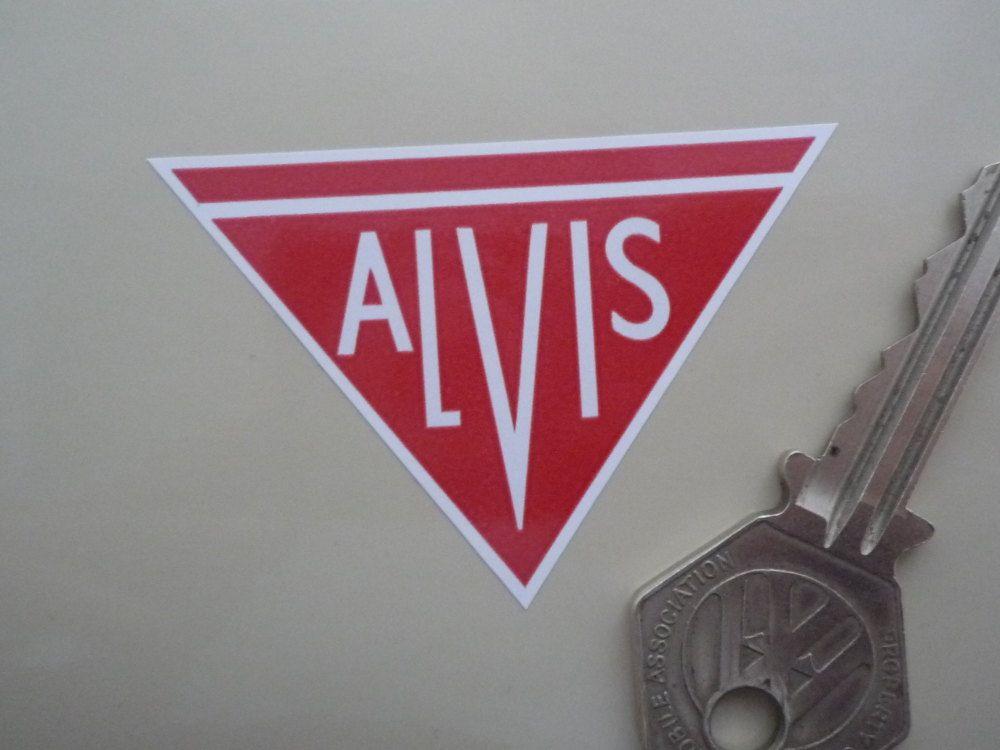 Alvis Logo - Alvis Red & White Logo Sticker. 2.25