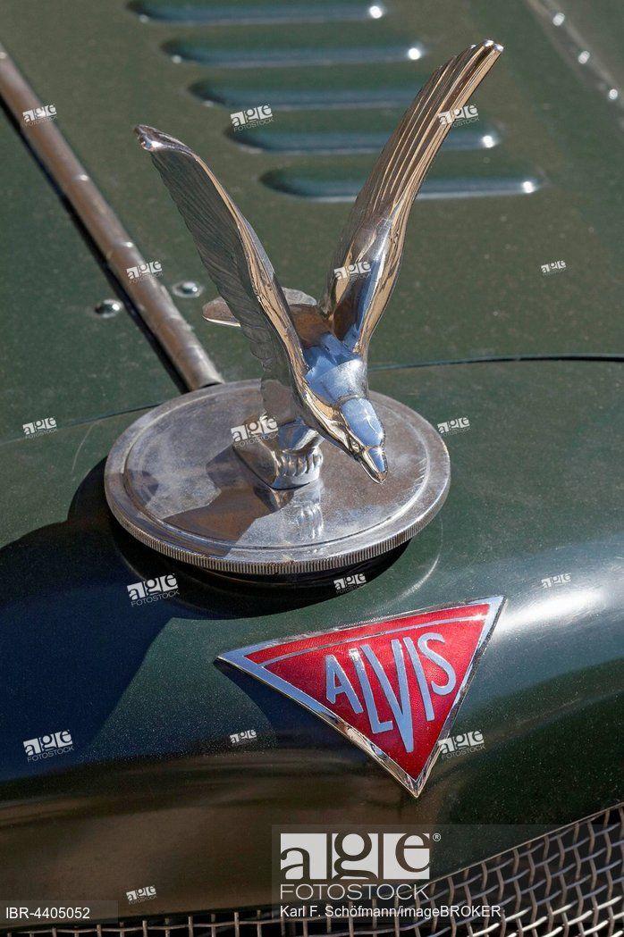 Alvis Logo - Silver Eagle hood ornament, ALVIS mascot and logo, British classic ...