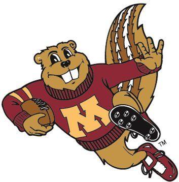 Gophers Logo - Amazon.com: 4 inch Football Goldy Gopher UMn University of Minnesota ...
