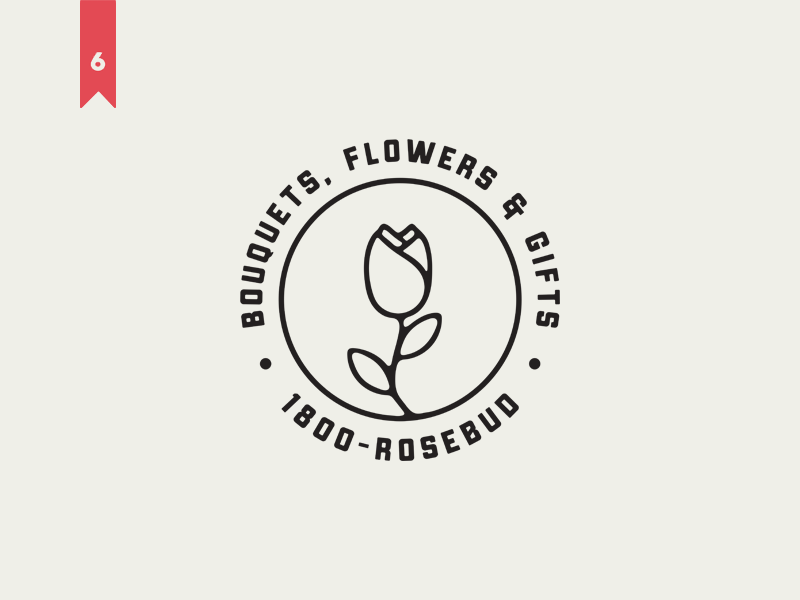 Rosebud Logo - 1800-Rosebud | Thirty Logos by Samuel Terzis | Dribbble | Dribbble