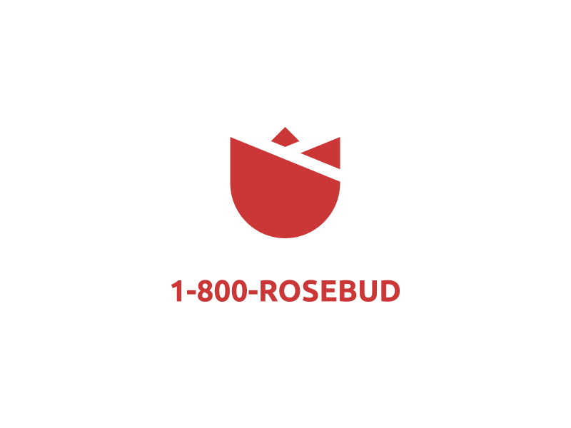 Rosebud Logo - 1-800-Rosebud Logo by ZugZaw | Dribbble | Dribbble