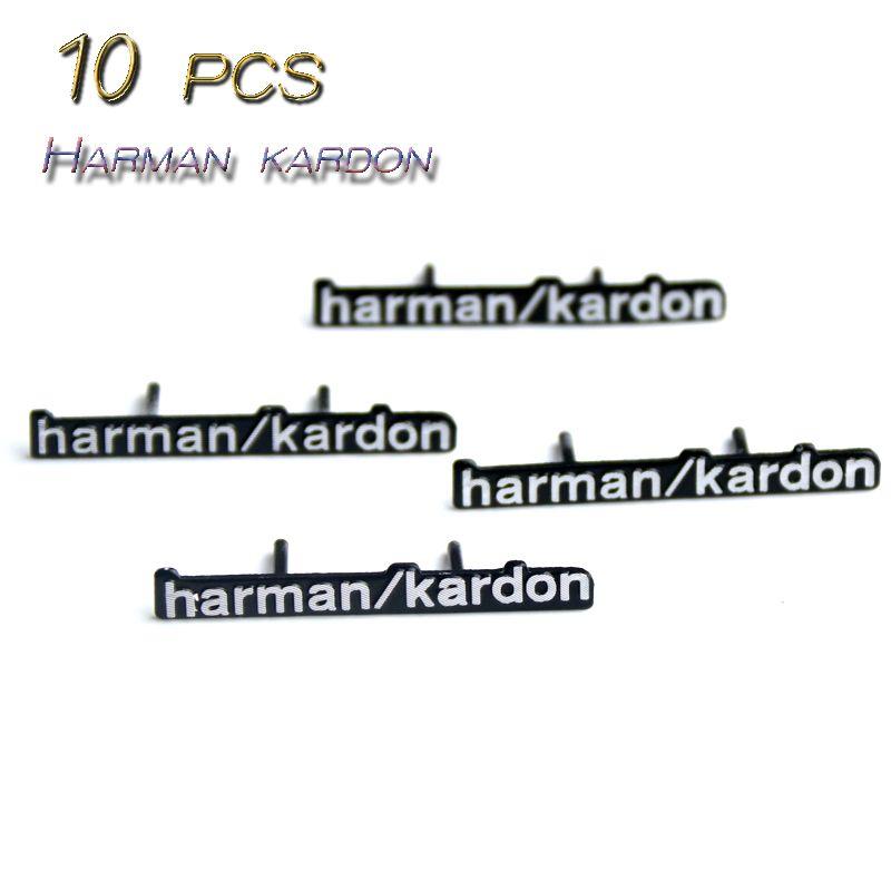 Felt Logo - 10x Harman Kardon Speaker car stickers, Felt logo emblem badge, long