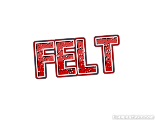 Felt Logo - felt Logo. Free Logo Design Tool from Flaming Text