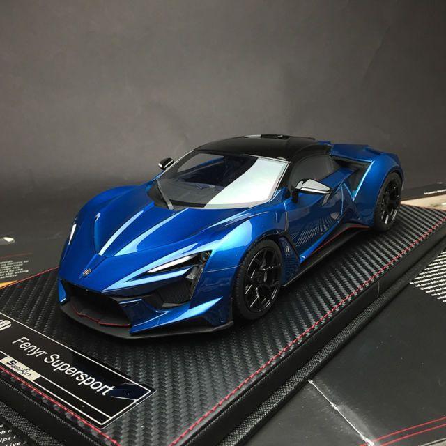 Lykan Logo - 18 Frontiart W Motor Fenyr Supersport After Lykan Car Model Blue