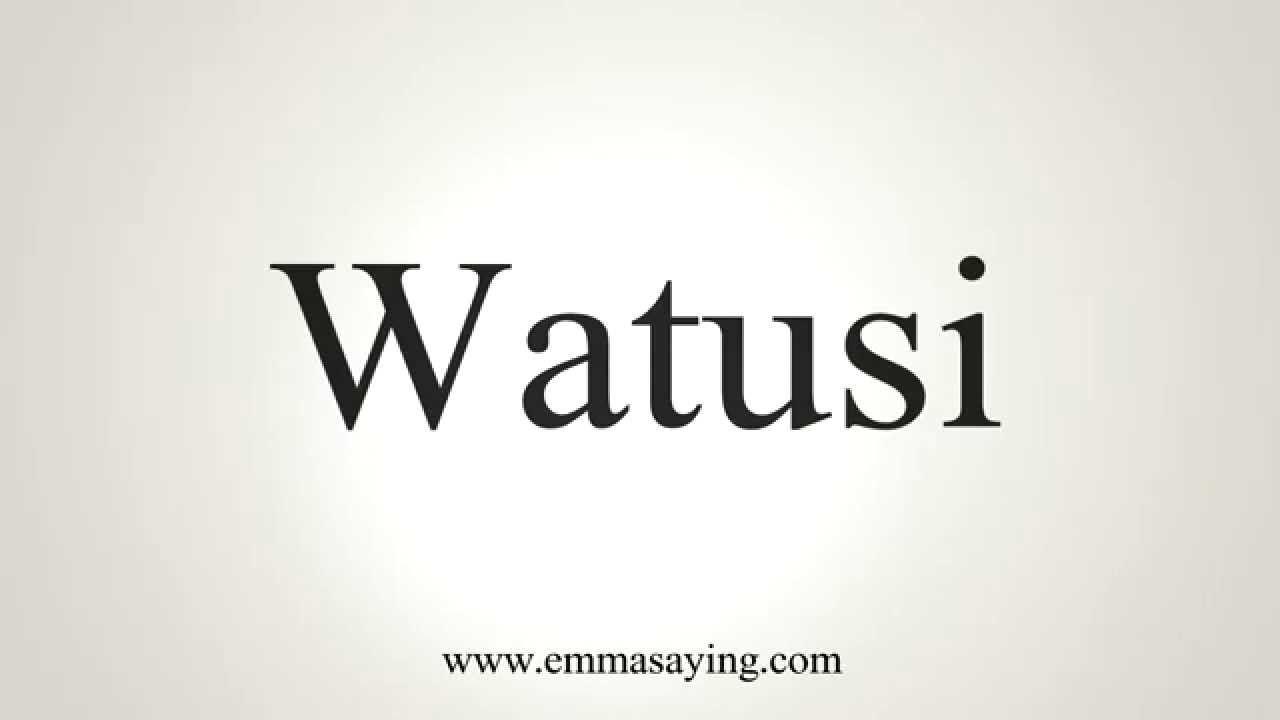 Watusi Logo - How to Pronounce Watusi - YouTube