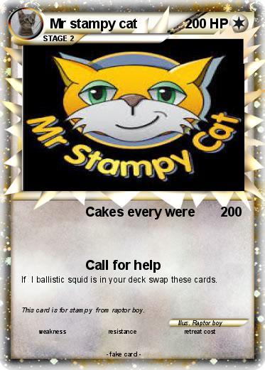 Stampy Logo - Pokémon Mr stampy cat 6 6 every were Pokemon Card