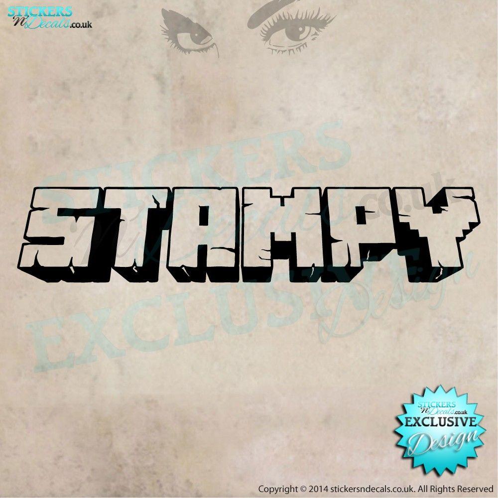 Stampy Logo - Minecraft Logo style STAMPYWall Art - Vinyl Wall Decal