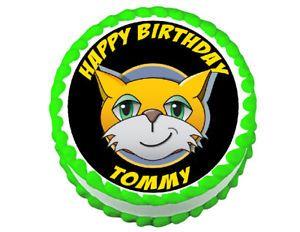 Stampy Logo - Stampy Cat party decoration round edible party cake topper cake