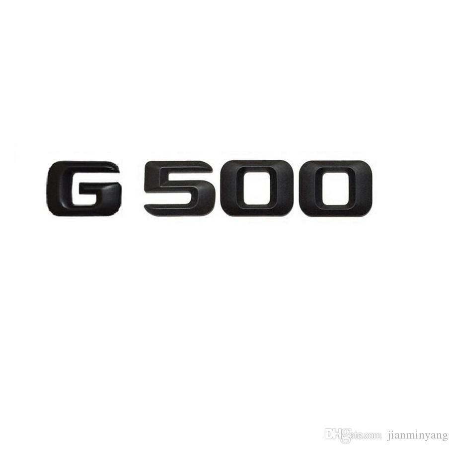 G500 Logo - Black Number Letters Car Trunk Emblem Sticker for Mercedes Benz G