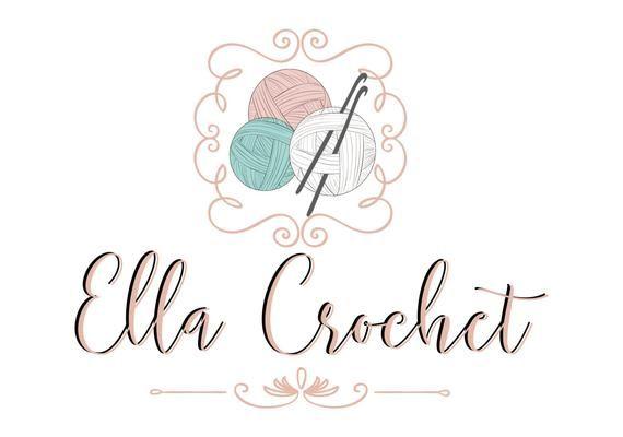 Crochet Logo - Custom logo design crochet yarn logo sew knitting logo | Etsy