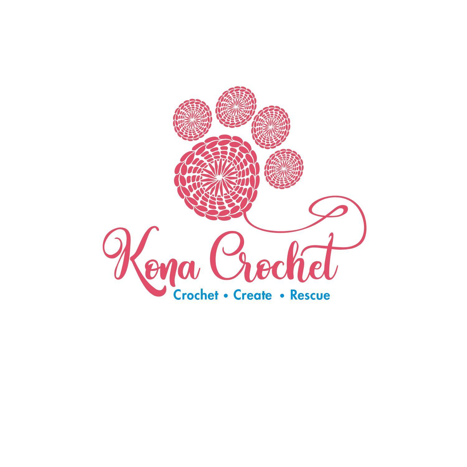 Crochet Logo - Playful, Colorful Logo Design for Kona Crochet by borzoid | Design ...