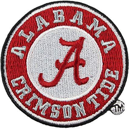 Crimson Logo - Amazon.com : Alabama Crimson Tide Round Primary Team Logo Iron On ...
