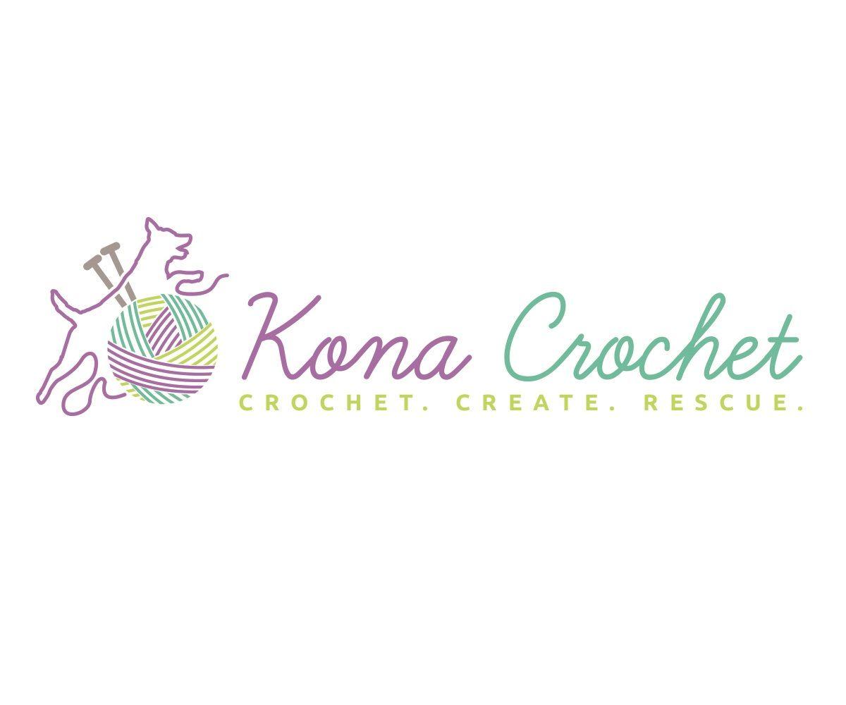 Crochet Logo - Playful, Colorful Logo Design for Kona Crochet by Digital Waltz ...