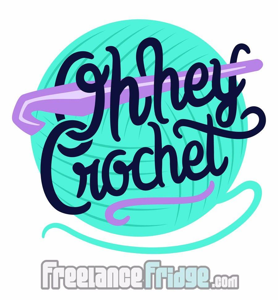 Crochet Logo - Oh Hey Crochet Logo Design : Freelance Fridge- Illustration ...