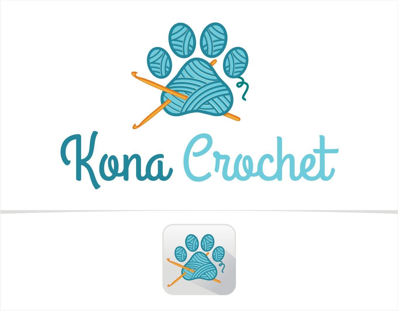 Crochet Logo - Playful, Colorful Logo Design for Kona Crochet by Soul Light ...