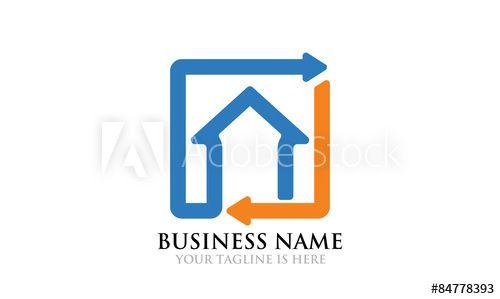 Circulation Logo - Simple House Circulation Logo this stock vector and explore