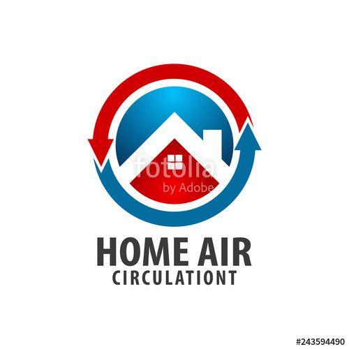 Circulation Logo - Circle arrow Home Air circulation logo concept design. Symbol ...