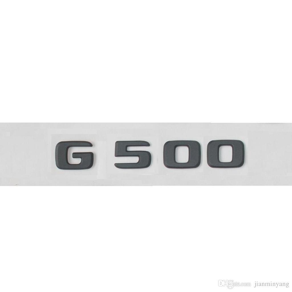 G500 Logo - 2019 Black G 500 Trunk Letters Number Emblem Sticker For Mercedes ...