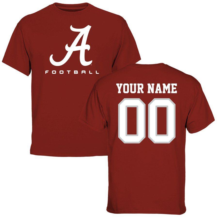 Crimson Logo - Men's Crimson Alabama Crimson Tide Personalized Football Logo T Shirt