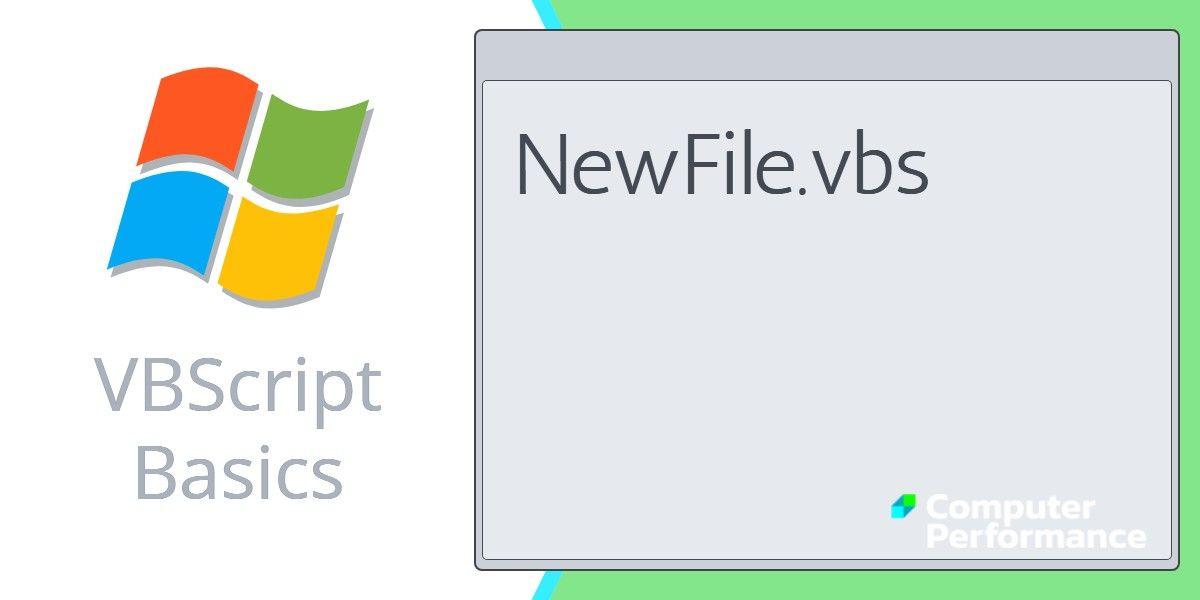 VBScript Logo - VBScript Basics: Create a VBScript File. Tutorial with Code Examples
