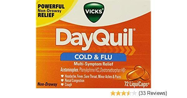 Dayquil Logo - Amazon.com: Vicks Dayquil Cold & Flu Multi-Symptom Relief Liquicaps ...