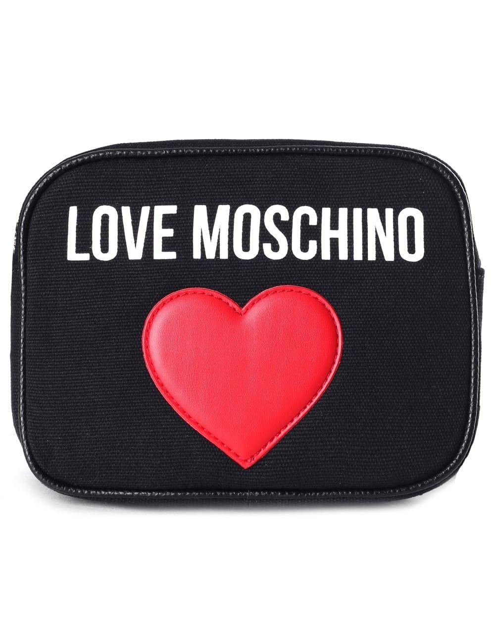 Canvas Logo - Love Moschino Women's Canvas Logo Heart Cross Body Bag