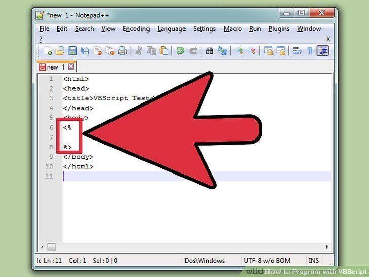 VBScript Logo - How to Program with VBScript: 3 Steps (with Picture)