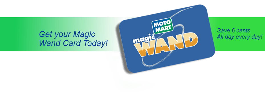 Motomart Logo - Get the best gas reward card in the business! The MotoMart Magic ...