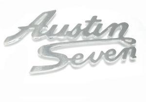 Seven Logo - New Reproduction Front Grill Austin Seven Logo Script Badge Metal ...