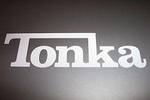 Tonka Logo - TONKA Logo Vinyl Decal Sticker Truck WHITE, SILVER, BLACK, YELLOW 2