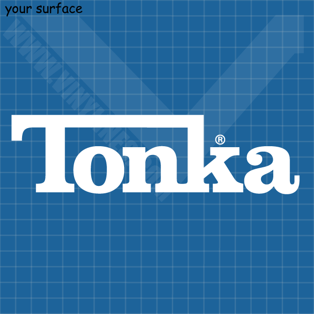 Tonka Logo - Color Tonka Logo Vinyl Decal and Paint Stencil