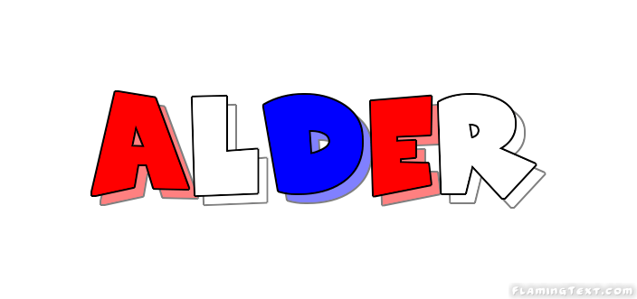 Alder Logo - United States of America Logo. Free Logo Design Tool from Flaming Text