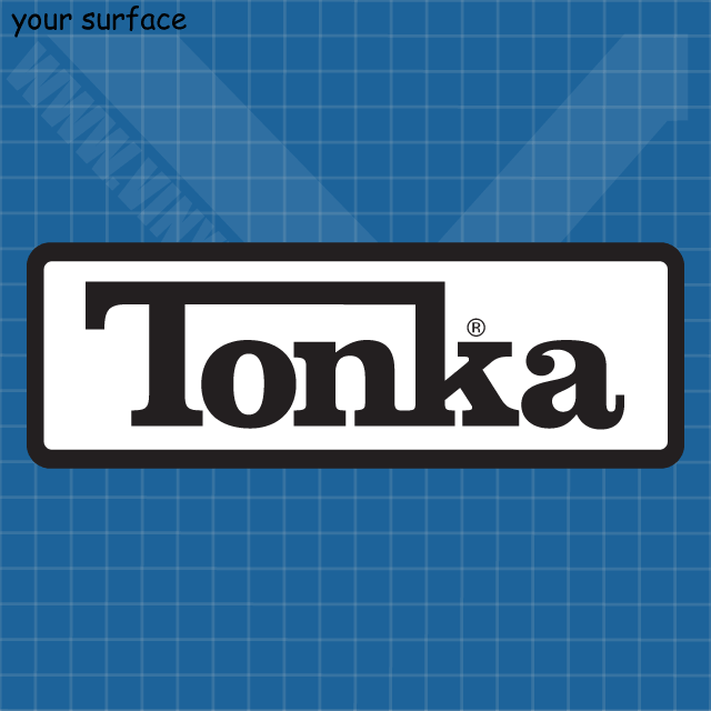 Tonka Logo - 2 Color Tonka Logo Vinyl Decal and Paint Stencil