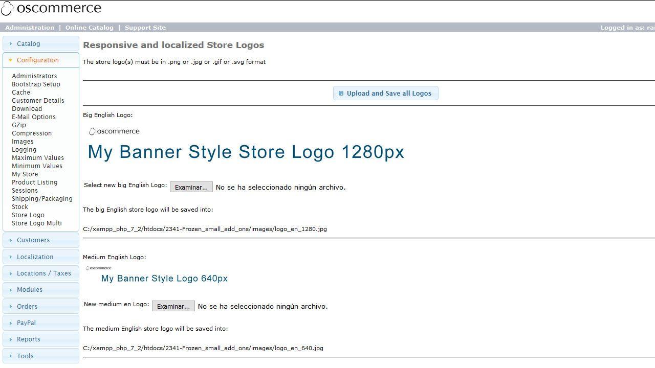 osCommerce Logo - Store Logos Multi