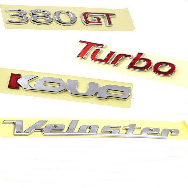 Veloster Logo - For Hyundai For Kia 380GT TURBO KOUP Veloster Logo Emblem In Emblems