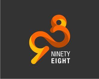 98 Logo - Ninety Eight Logo design is typography that combining '9'